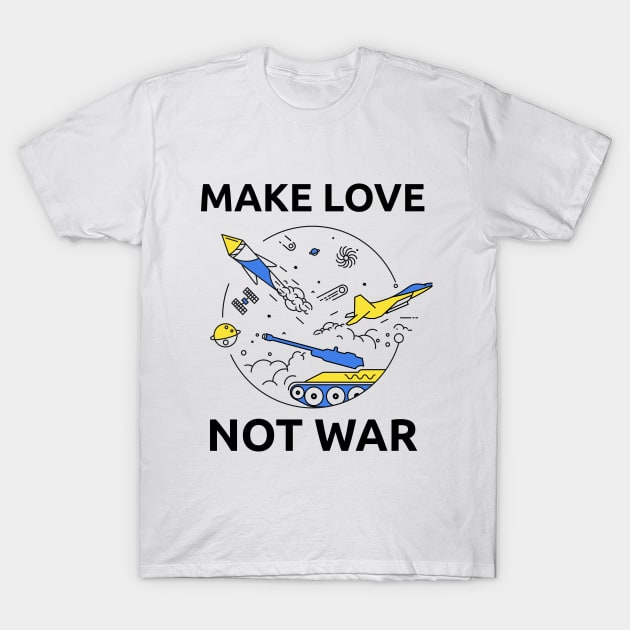 Make Love Not War T-Shirt by Acid_rain